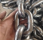 High Load Capacity Studless Anchor Chain Anti Corrosion Coating On The Surface