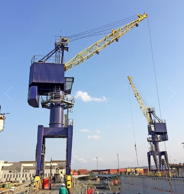 Shipyard Port Cranes For Shipbuilding And Repair High Capacity And Safety